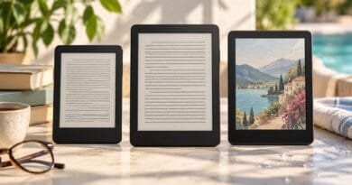 Comparação entre modelos Kindle, Paperwhite e Colorsoft